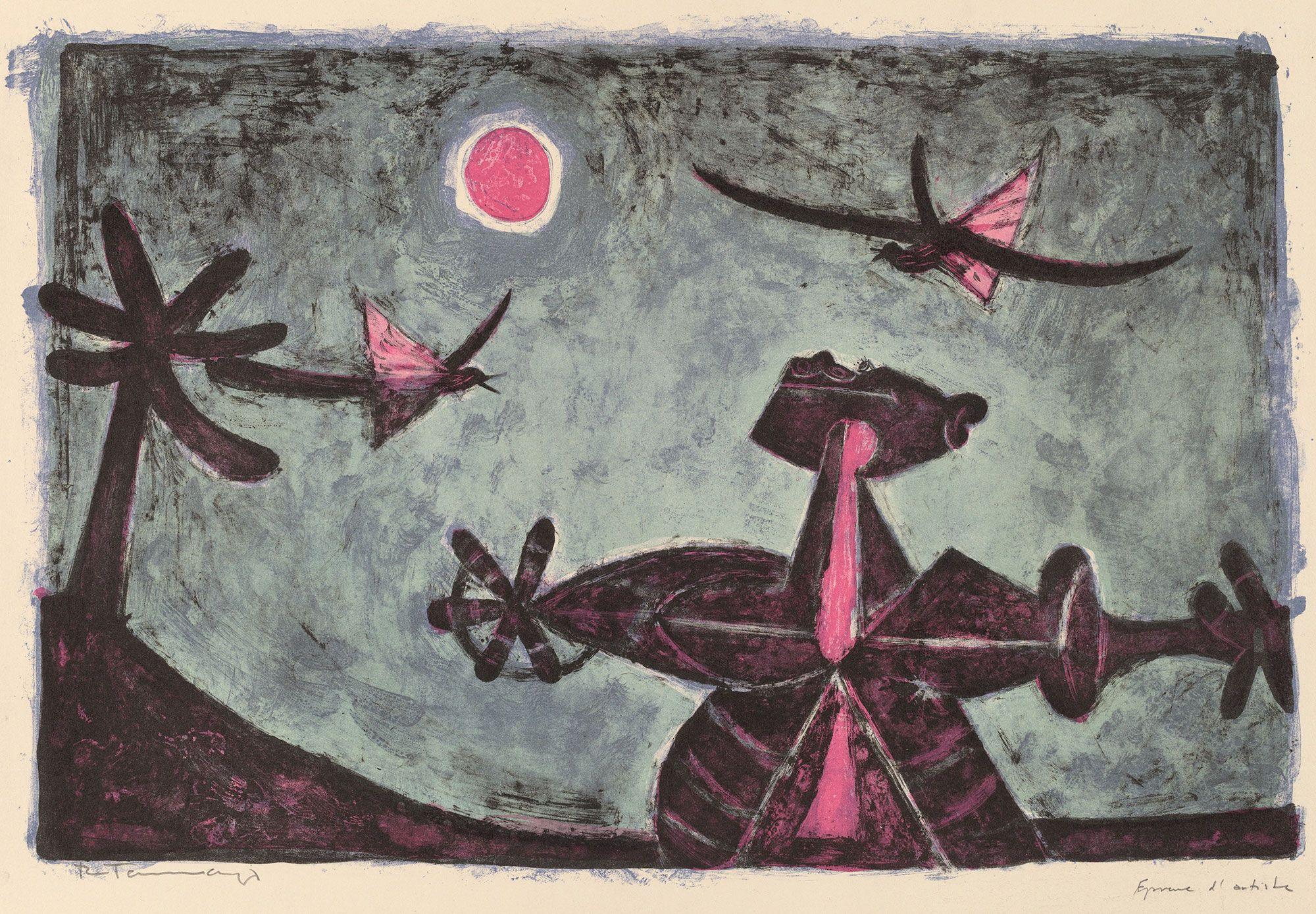 Rufino Tamayo Aztec Landscape Gift of Mr. and Mrs. Burton Tremaine 1971.86.42