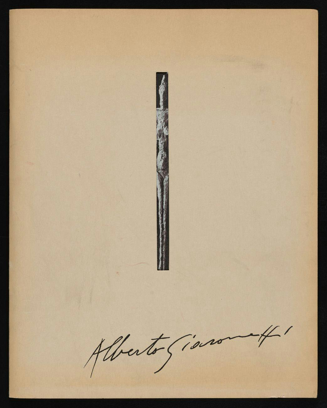 From Emily Hall Tremaine's artist file for Alberto Giacometti