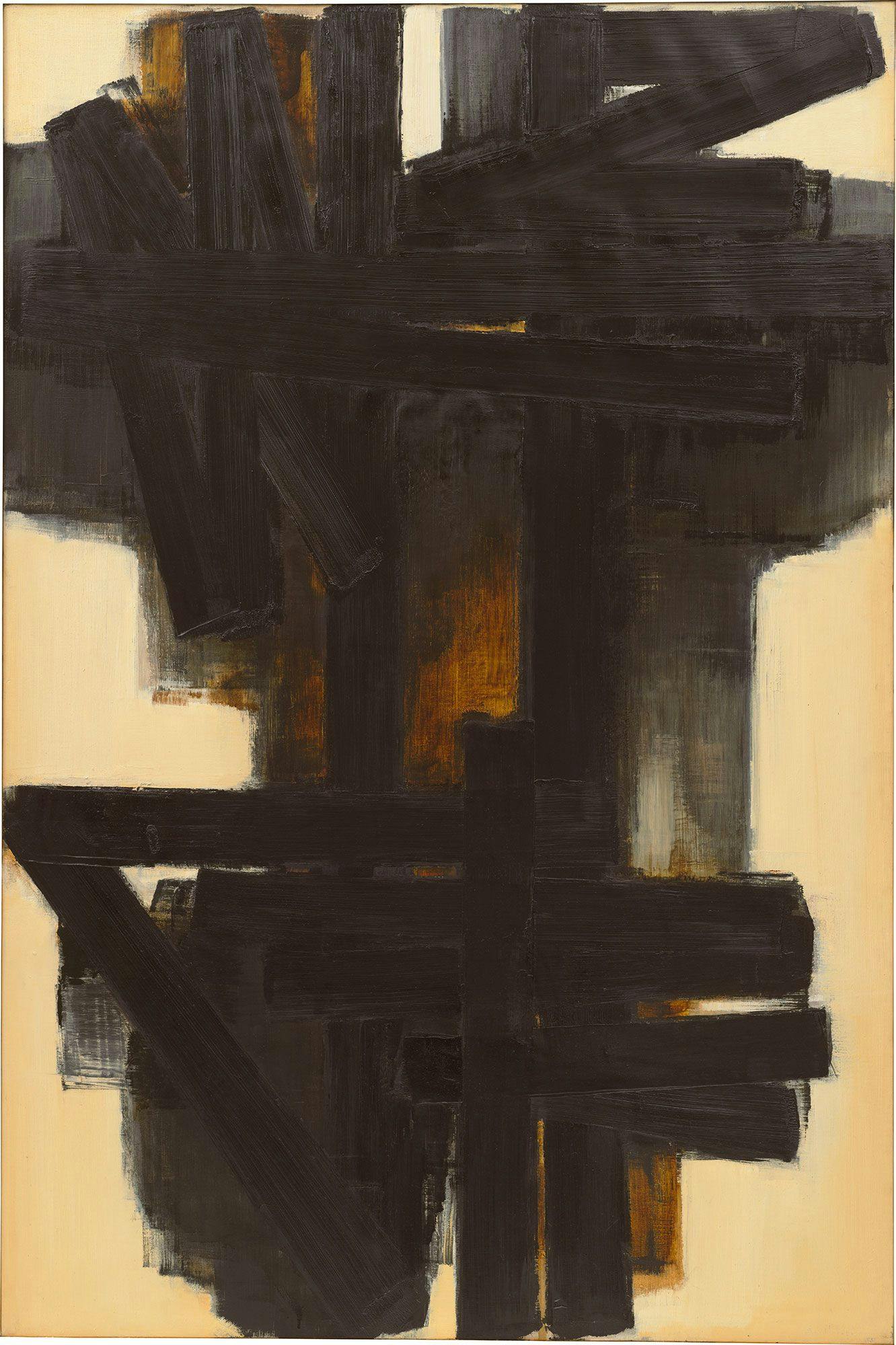 Pierre Soulages Peinture 195 x 130 cm, 1955 Gift of Mr. and Mrs. Burton Tremaine 1971.87.8