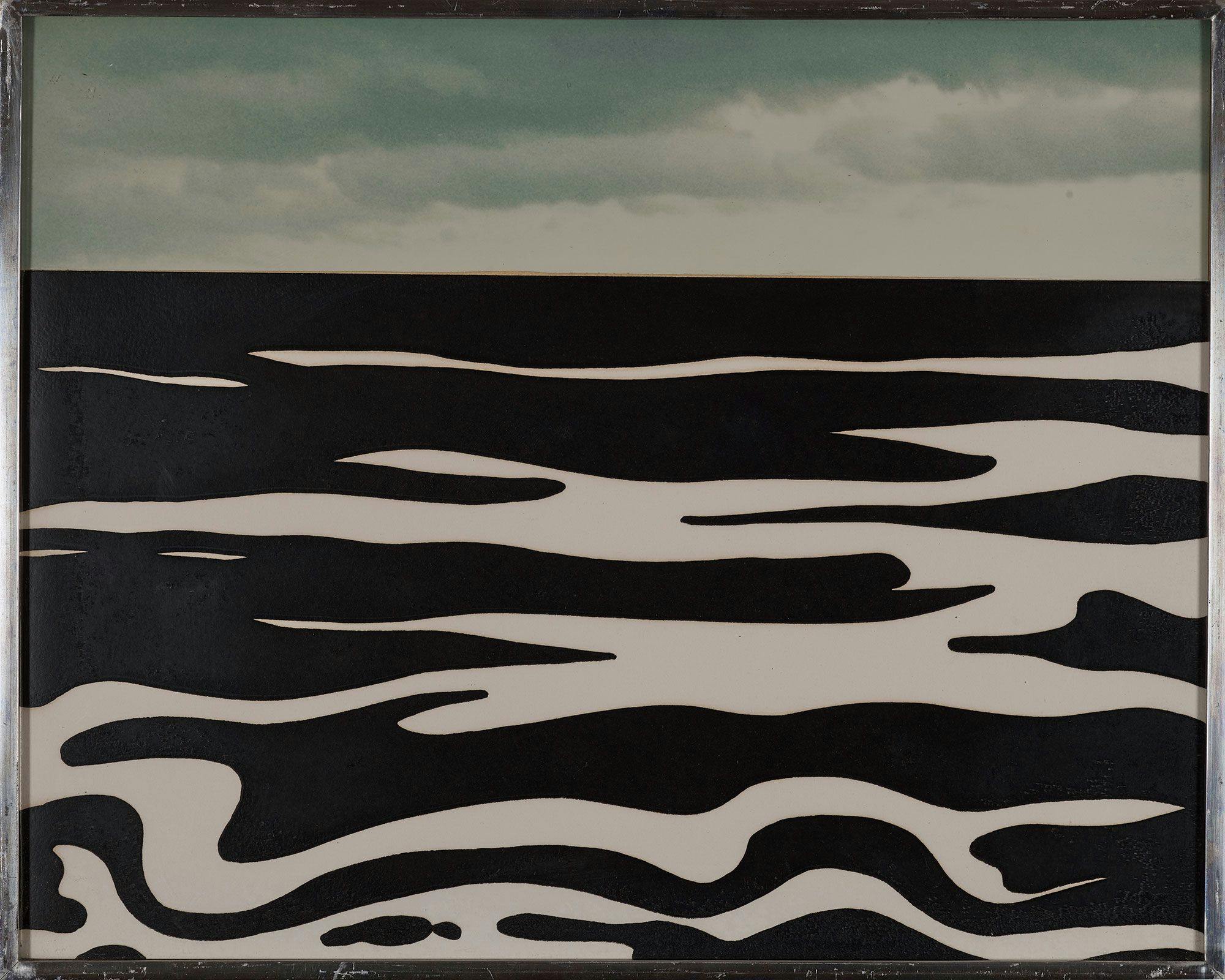 Roy Lichtenstein American, 1923-1997 Landscape No. 9, 1967 Silkscreen on Rowlux, 12 3/4 x 16 1/8 in. (32.4 x 41 cm), height x width