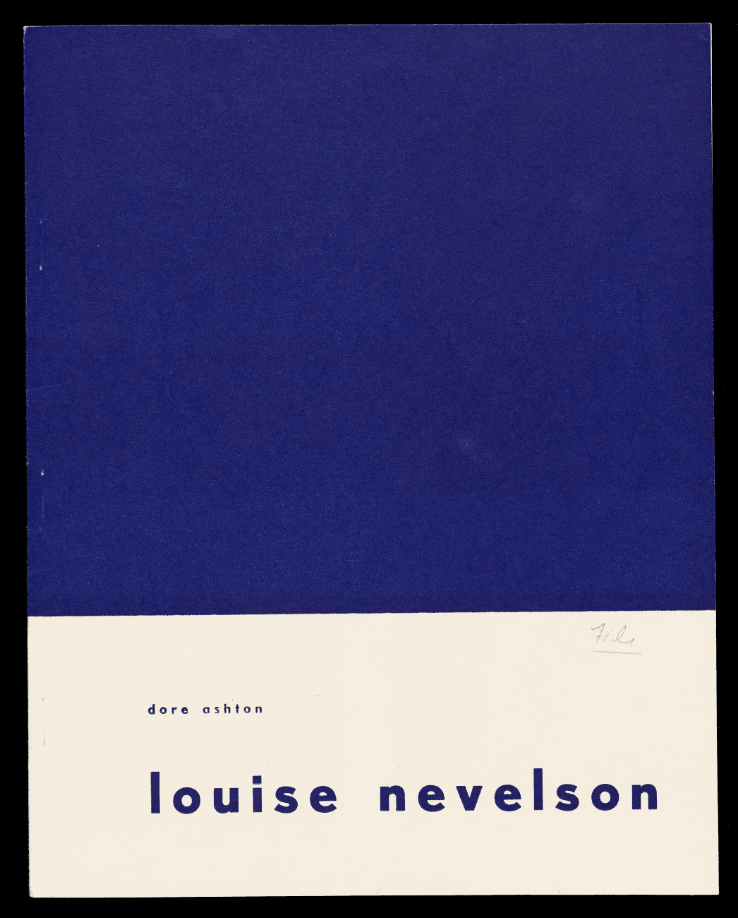 From Emily Hall Tremaine's artist file on Louise Nevelson