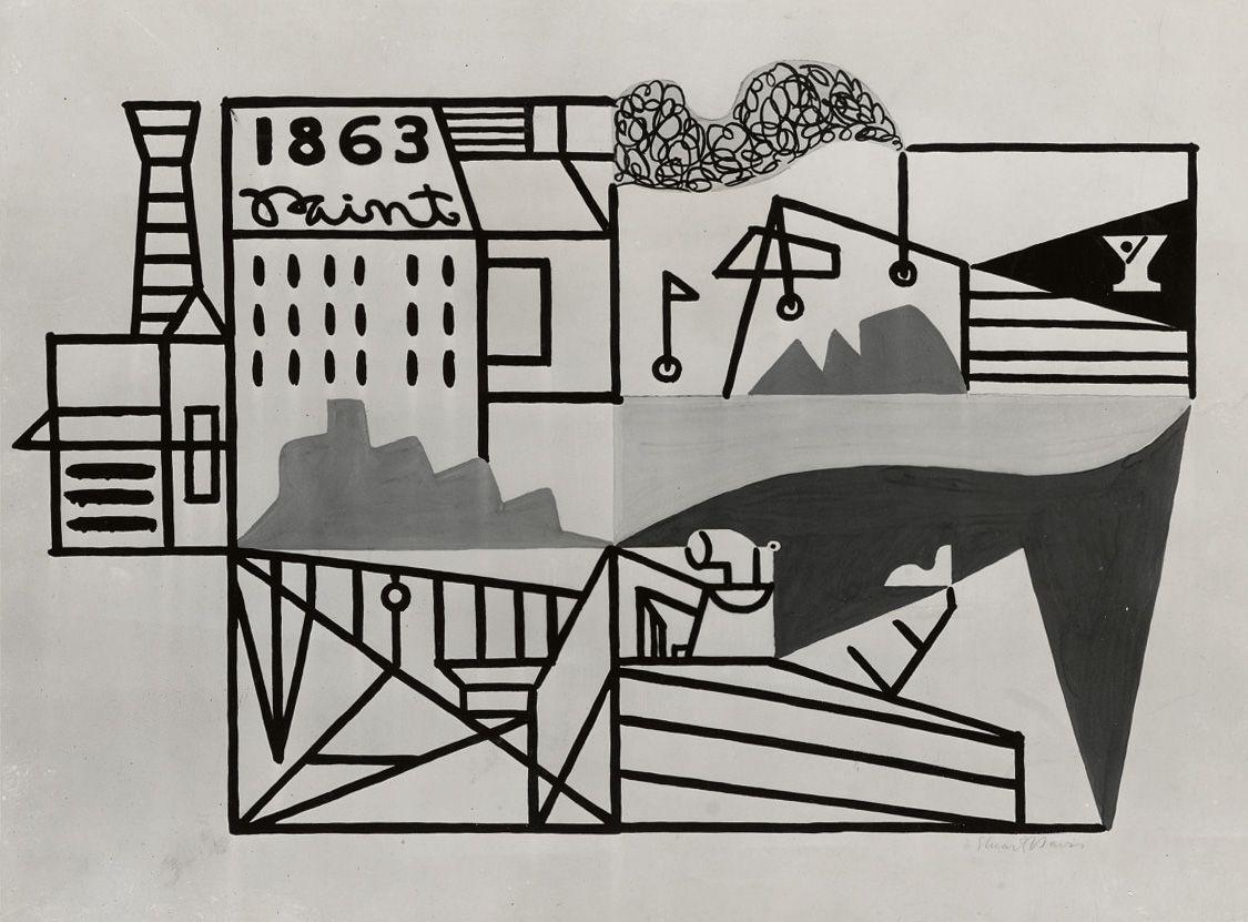 Stuart Davis, Composition, c. 1930