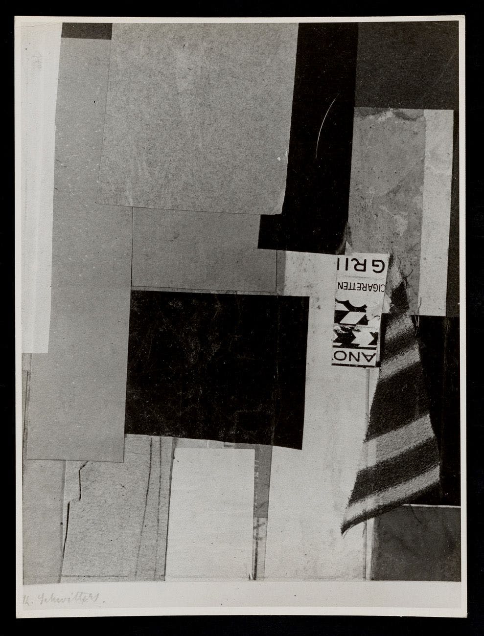 From Emily Hall Tremaine's artist file for Kurt Schwitters