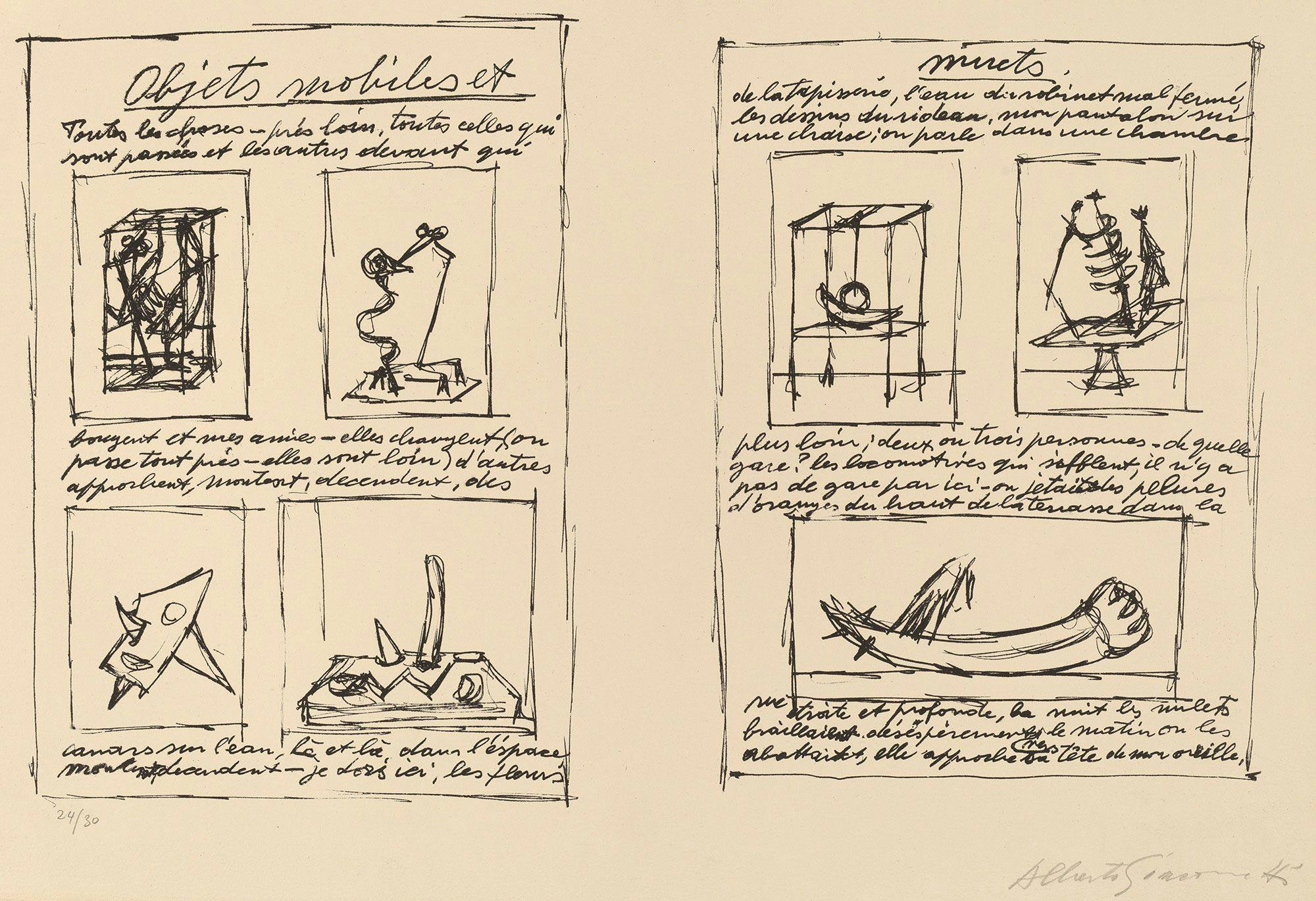 Alberto Giacometti Moving, Mute Objects (Objets mobiles et muets) Gift of Mr. and Mrs. Burton Tremaine 1971.86.16