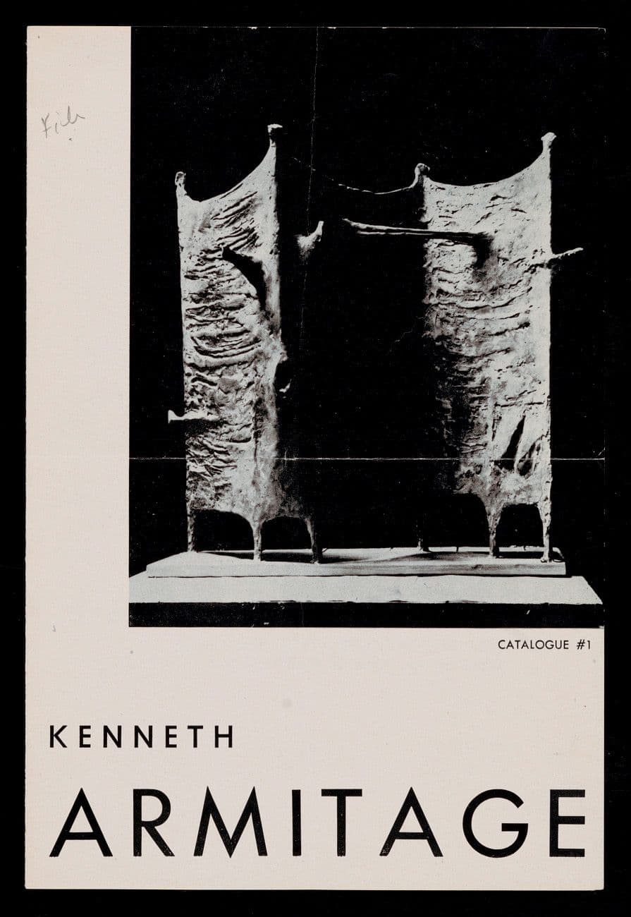 From Emily Hall Tremaine's artist files for Kenneth Armitage