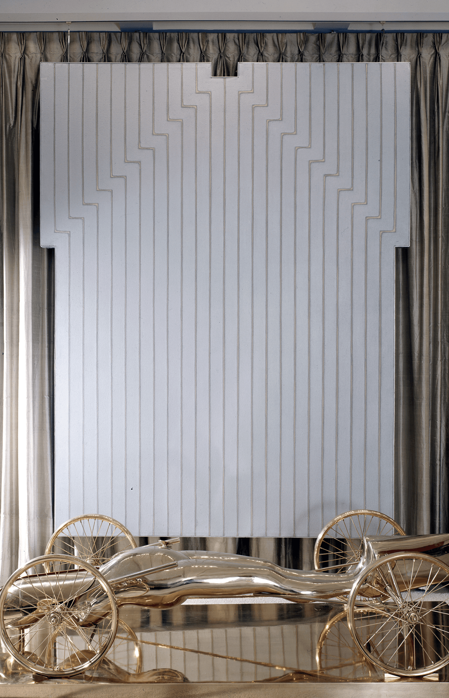 Frank Stella’s Luis Miquel Dominquin (1960) in the home of Burton and Emily Hall Tremaine.