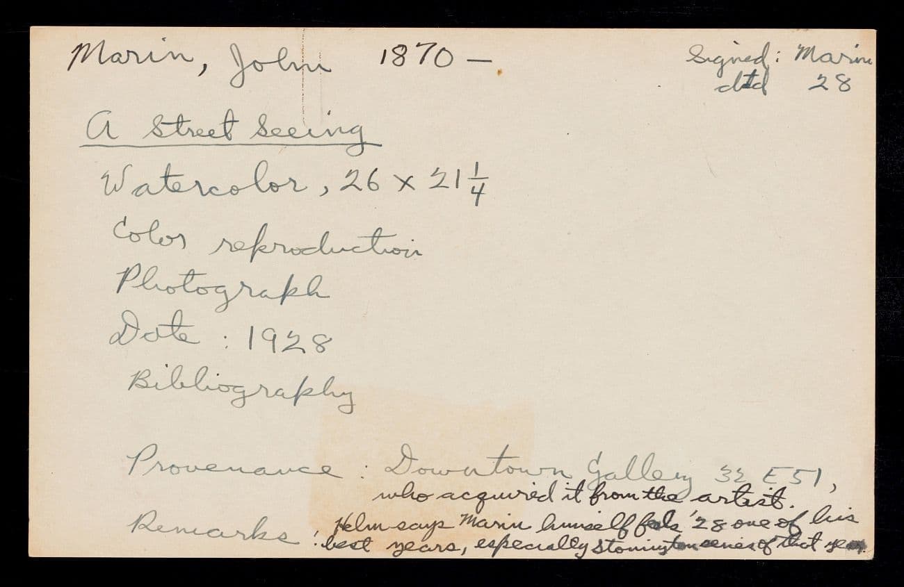 From the artist files of Emily Hall Tremaine